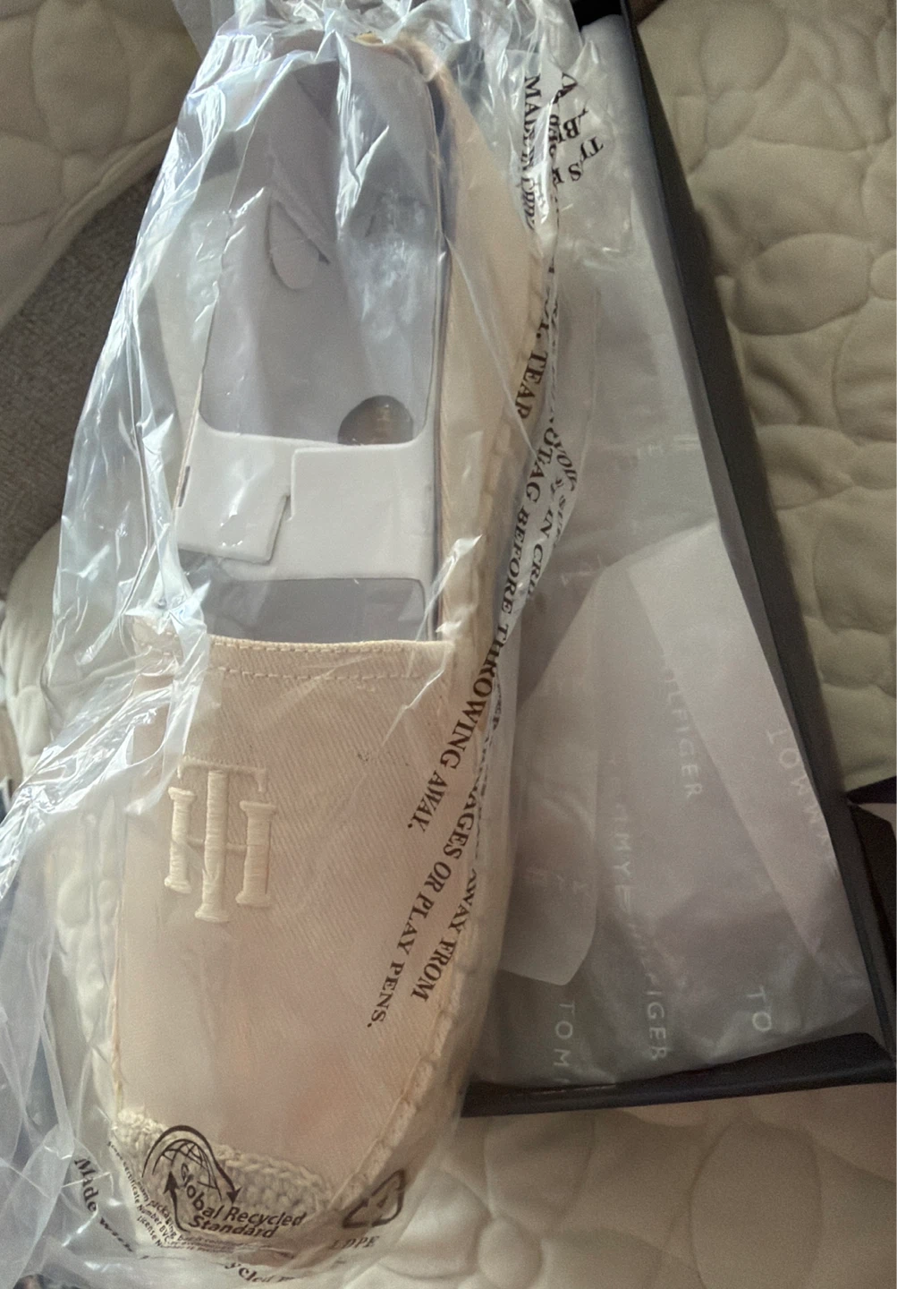 Tommy Hilfiger Women's Espadrille Flats Size 8.5 M Light Natural - photo 2
