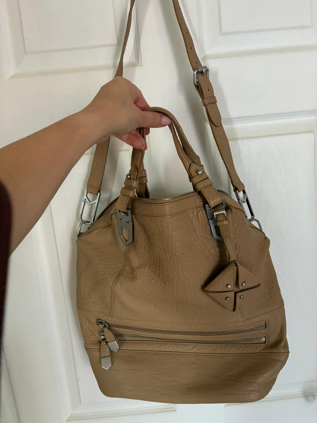 New-ALLIBELLE Arrowhead Leather tote crossbody Handbag