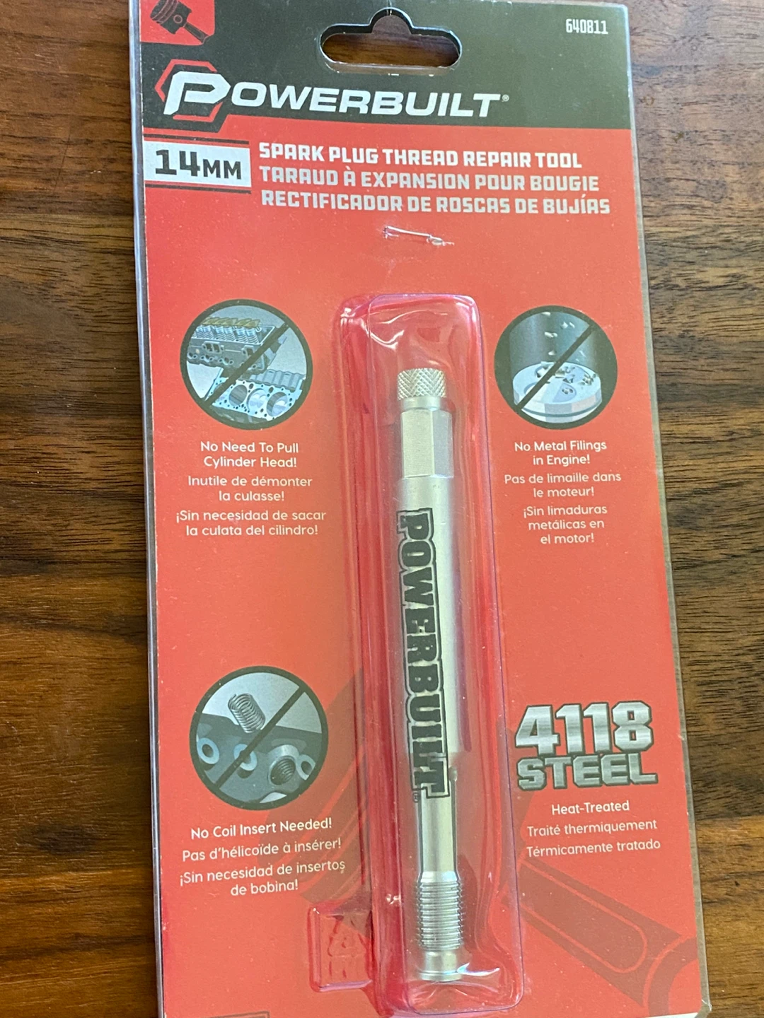 Powerbuilt 14mm Spark Plug Thread Repair Tool