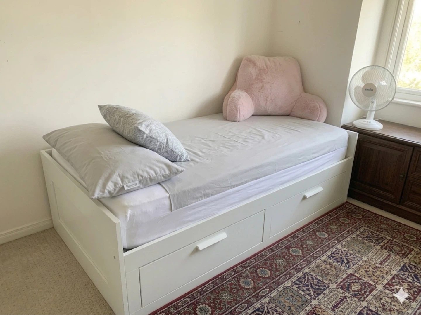 2 IKEA BRIMNES Daybed with 2 Storage Drawers - White - photo 2