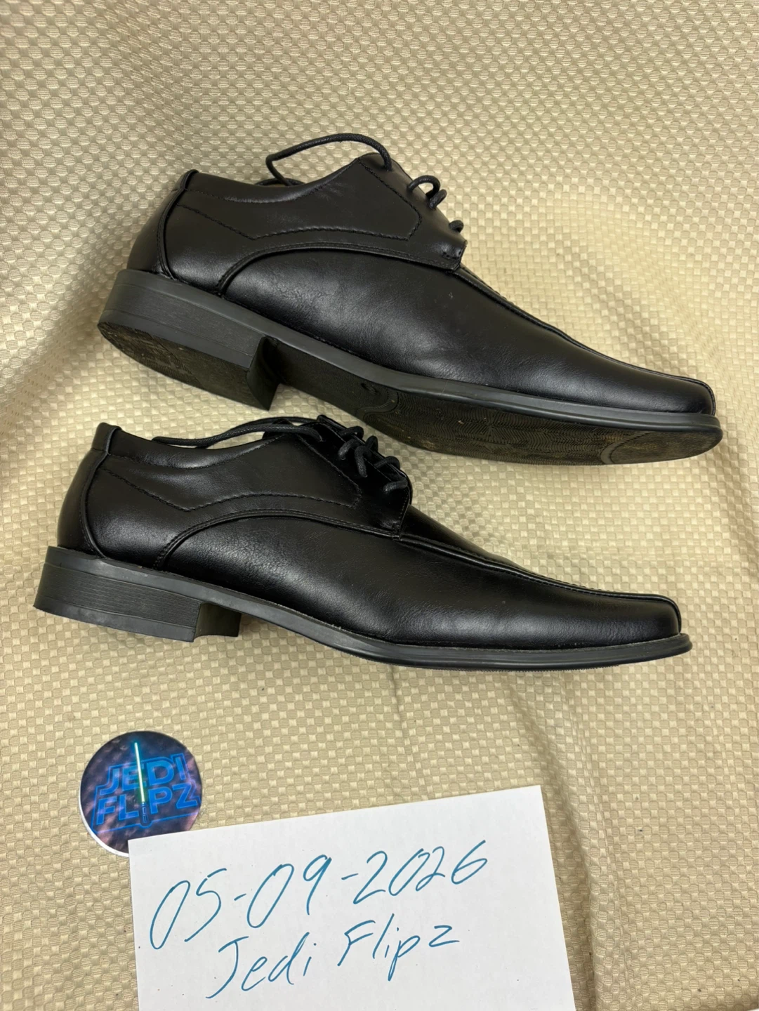 BRAVO Men Dress Shoe Oxford with Square Moc Toe size 10.5