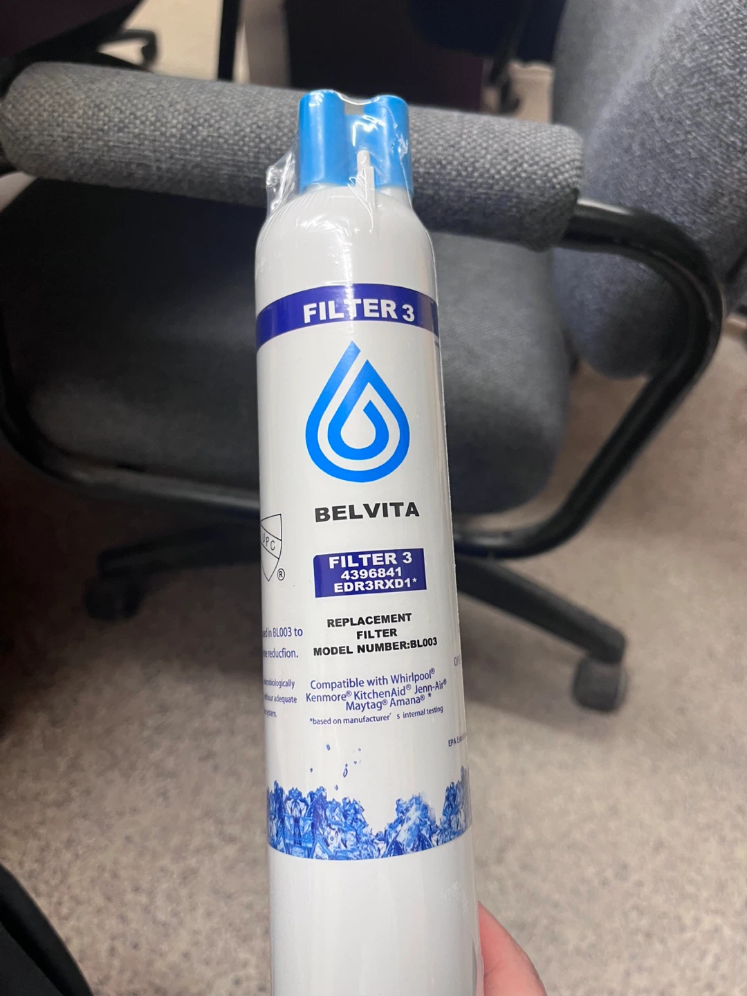 Belvita Filter 3 Replacement Filter Model BL003