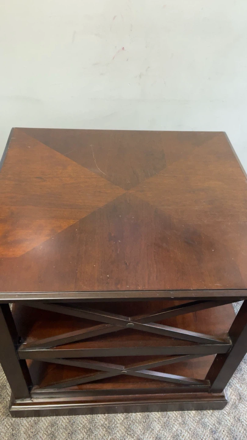 Dark Wood Side Table - photo 2
