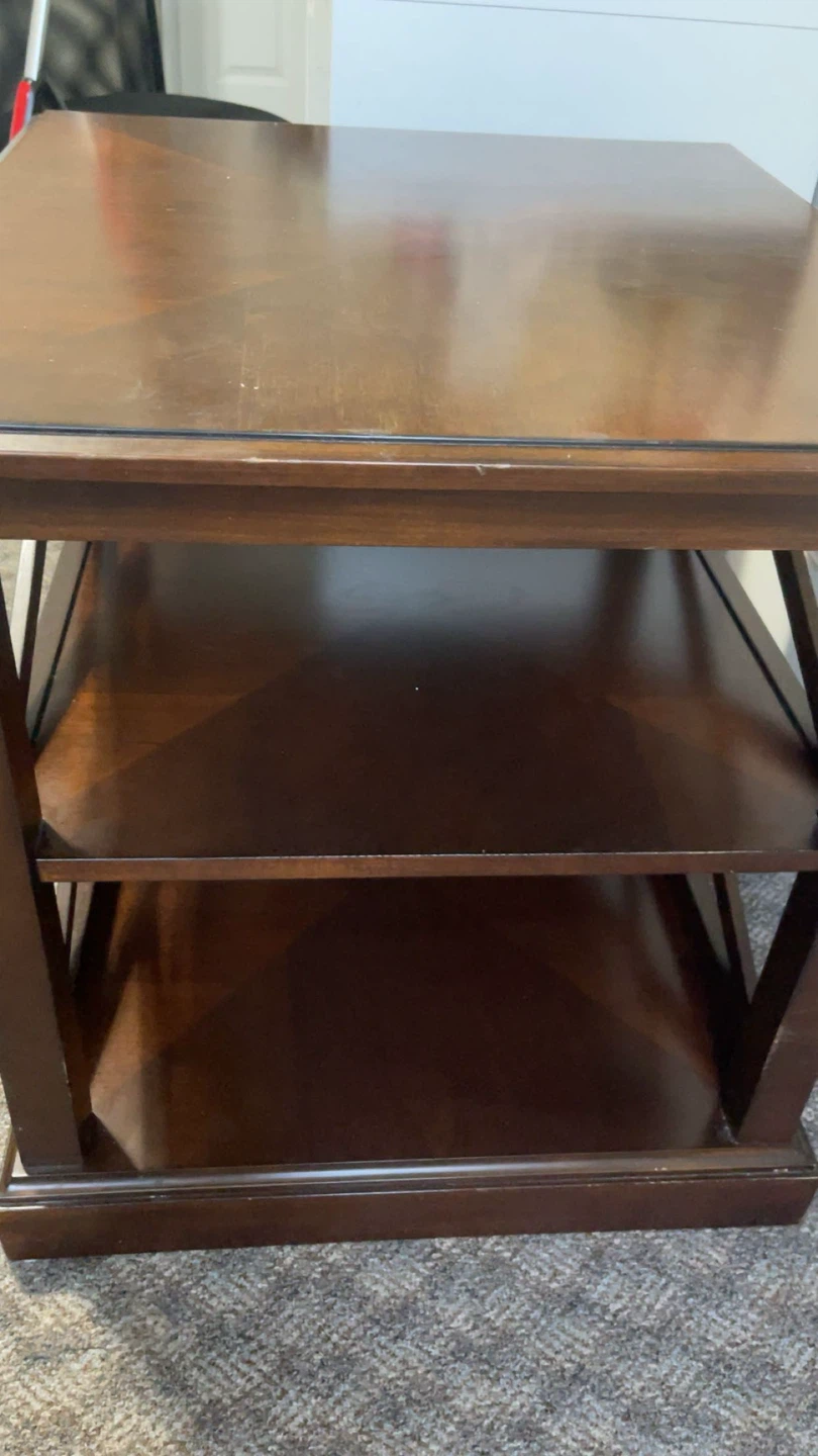 Dark Wood Side Table - photo 3