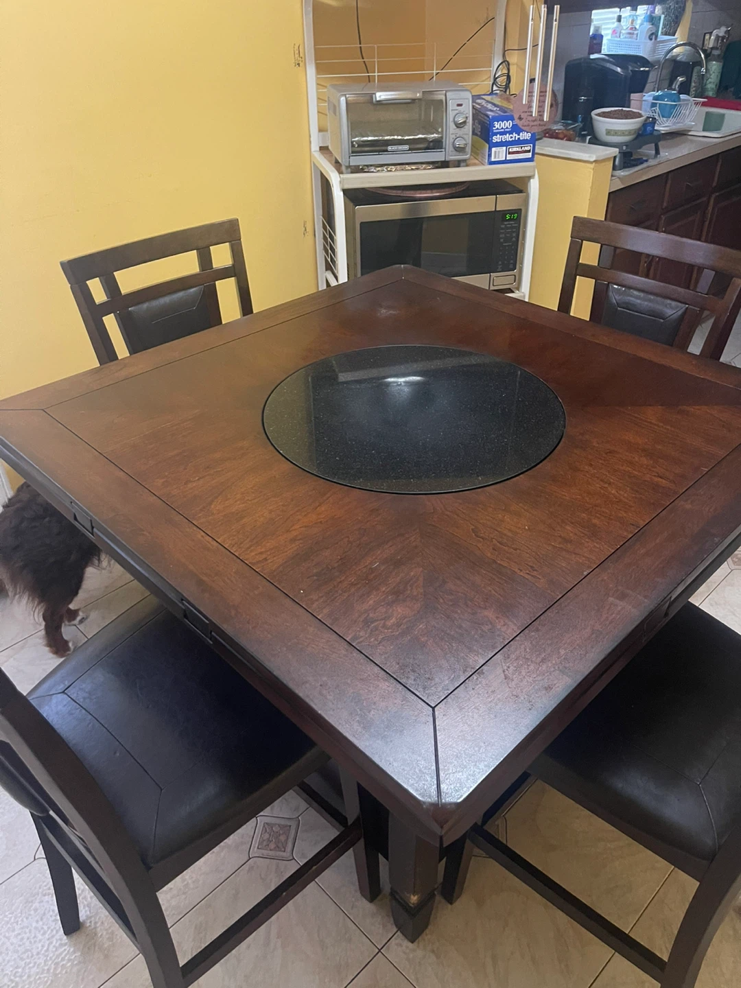 Wooden Dining Table with 4 Chairs - photo 3