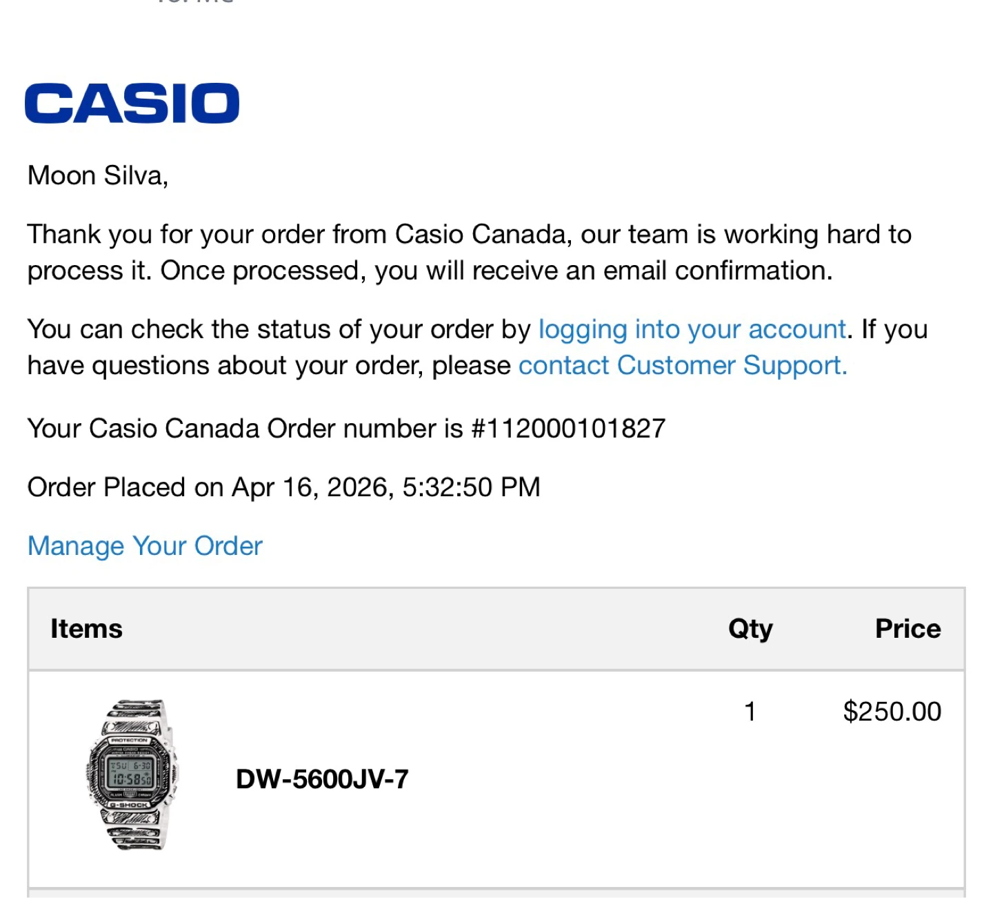 Casio G-Shock DW-5600JV-7 Digital Watch - photo 5