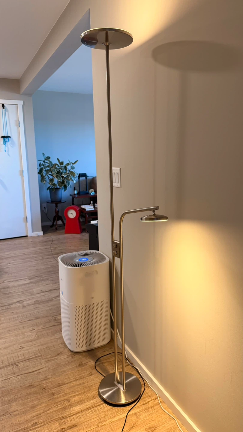 Ikea ISJAKT LED Floor Uplighter/Reading Lamp - Dimmable