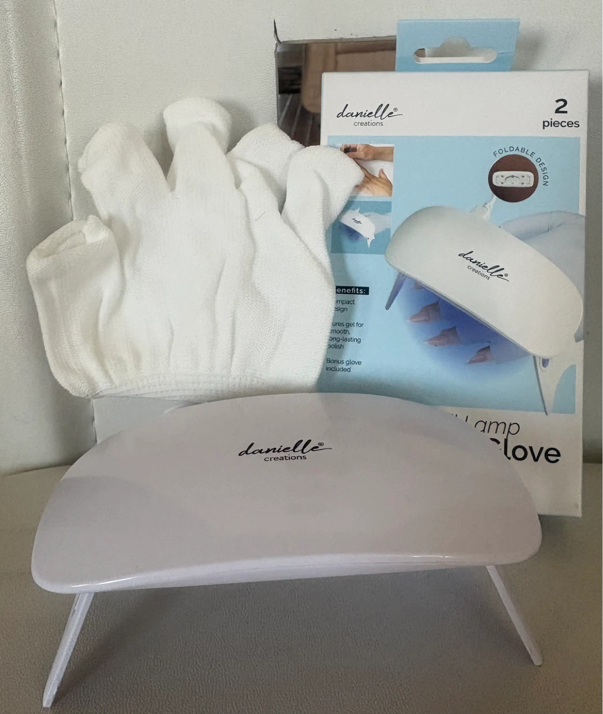 Danielle Creations UV LED Nail Lamp + Protective Glove Kit - photo 3
