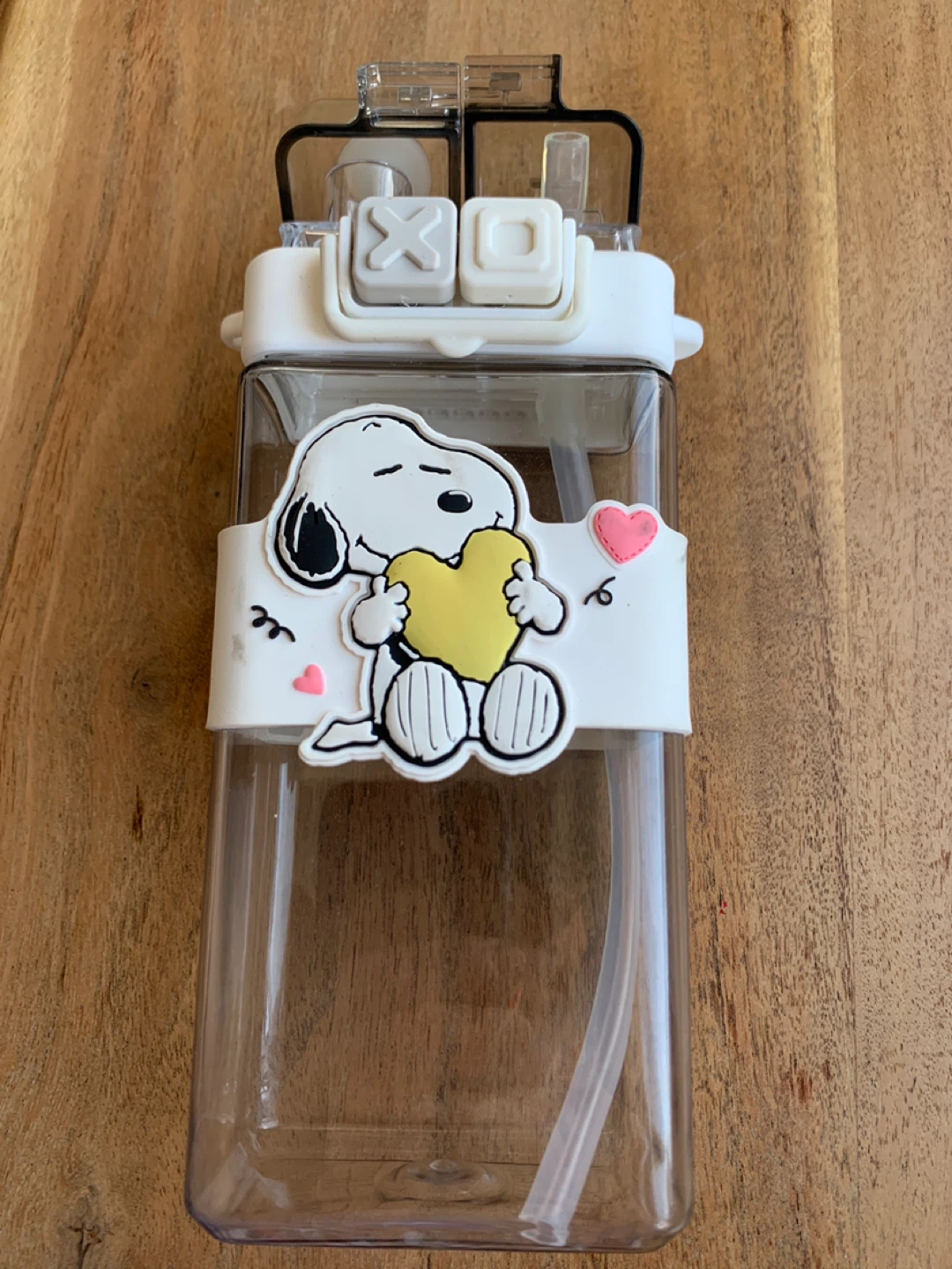 Snoopy Macu Water Bottle with Straw