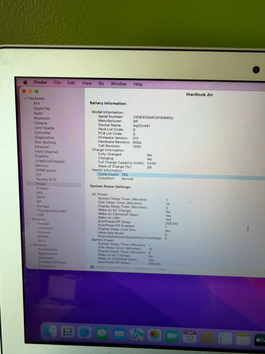 MacBook Air 13" 2017/8GB RAM/128GB SSD/Low Battery Cycle - photo 4