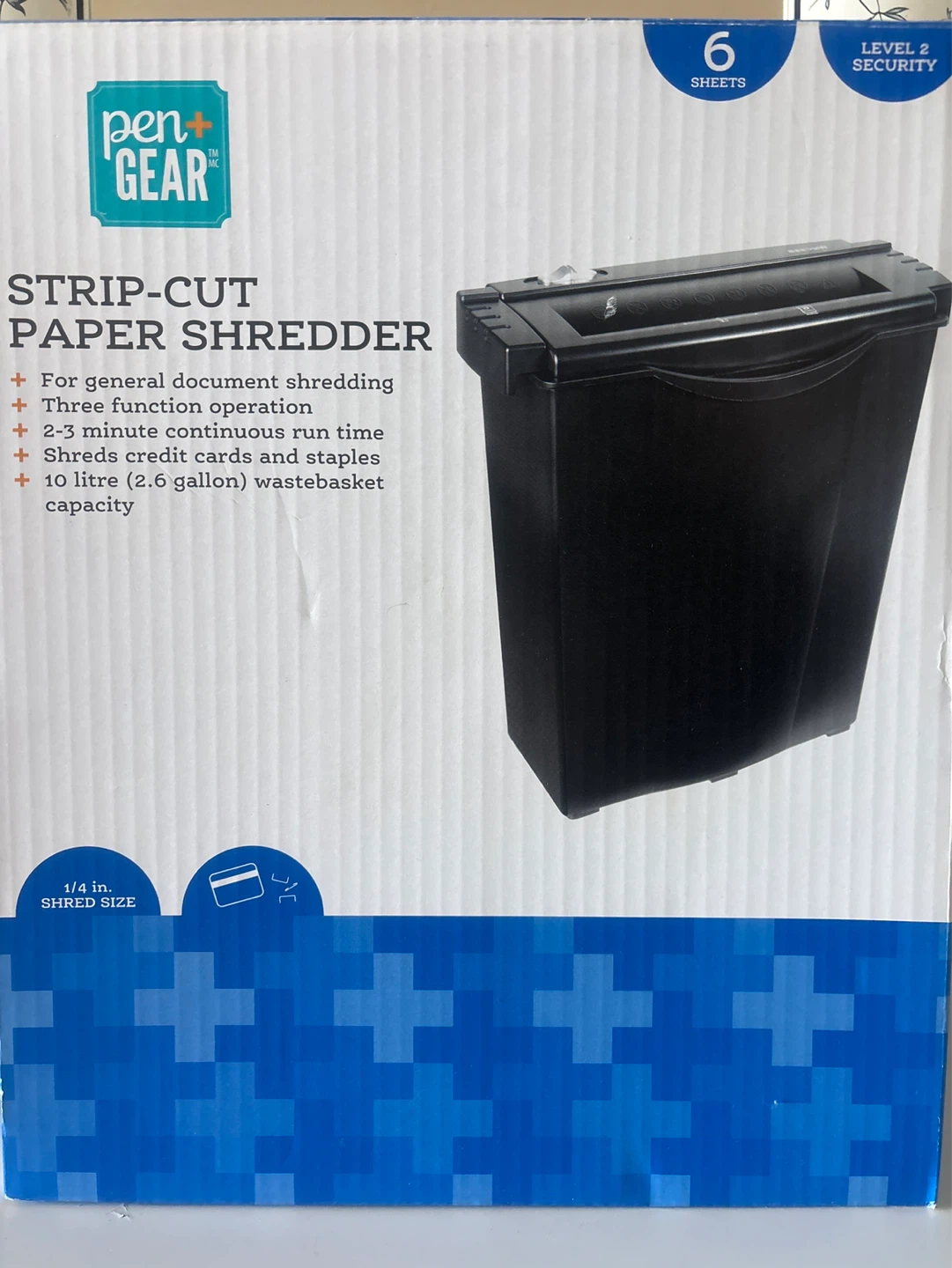 Pen+Gear Strip-Cut Paper Shredder