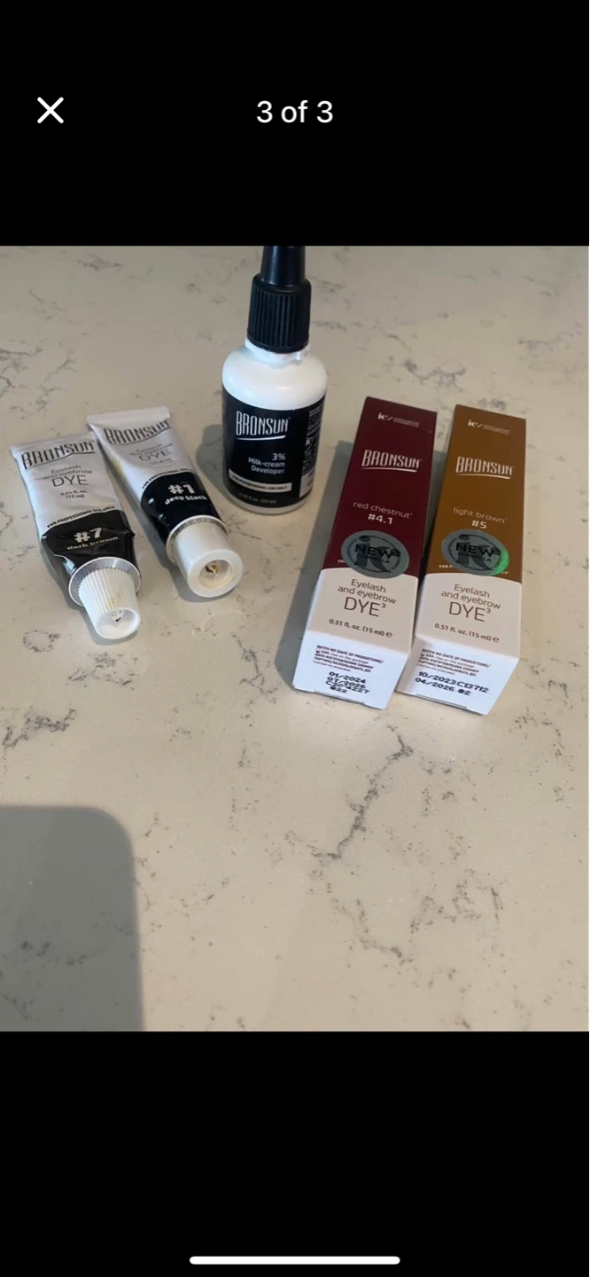 BRONSUN Eyelash and Eyebrow Dye Kit