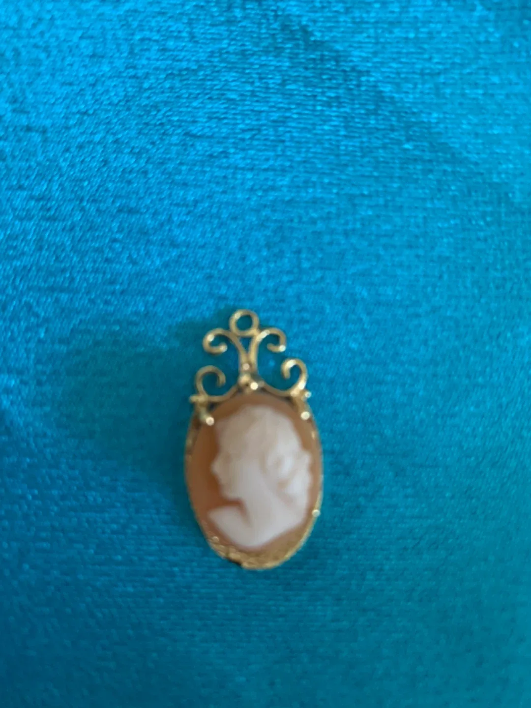 10 k Gold Cameo Pendant