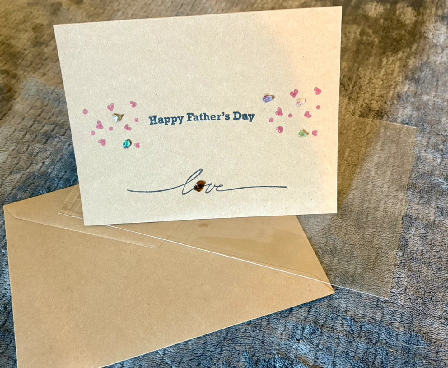 $5- SeaGlass Father’s Day Card