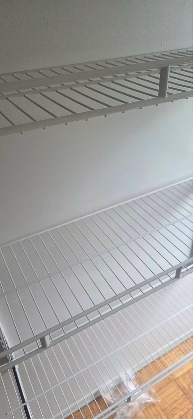 White Wire Shelving Unit - photo 2