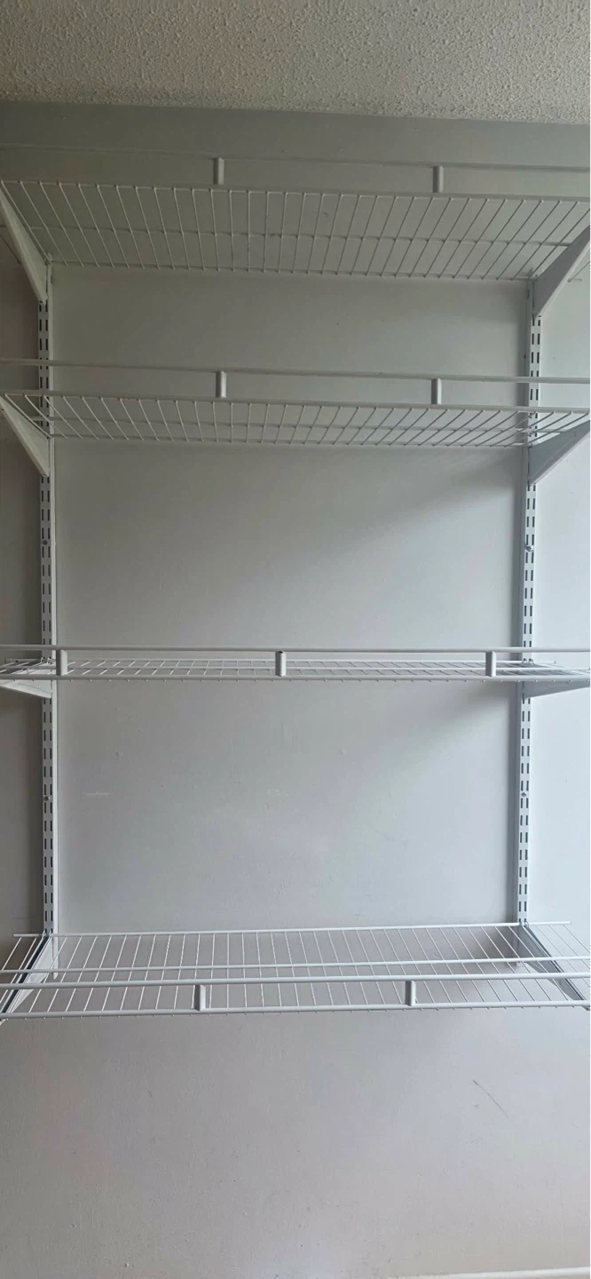 White Wire Shelving Unit