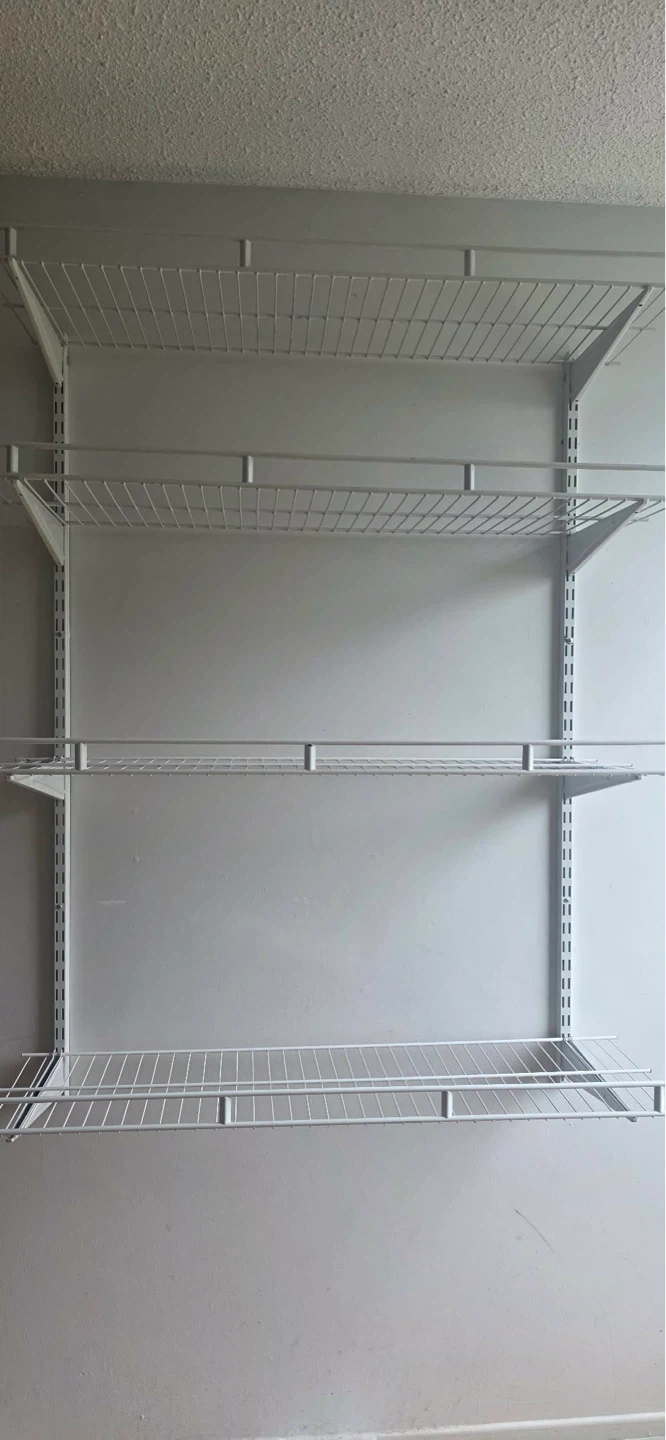 White Wire Shelving Unit - photo 4