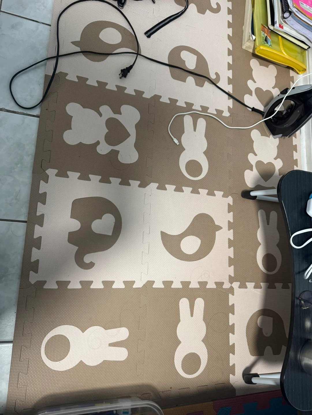 Foam Puzzle Mat Tiles with Numbers and Animals - photo 2
