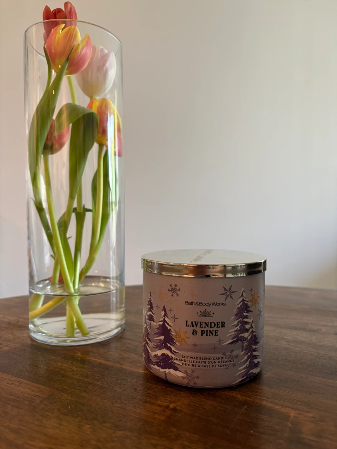 Bath & Body Works Lavender & Pine 3-Wick Candle 14.5 oz