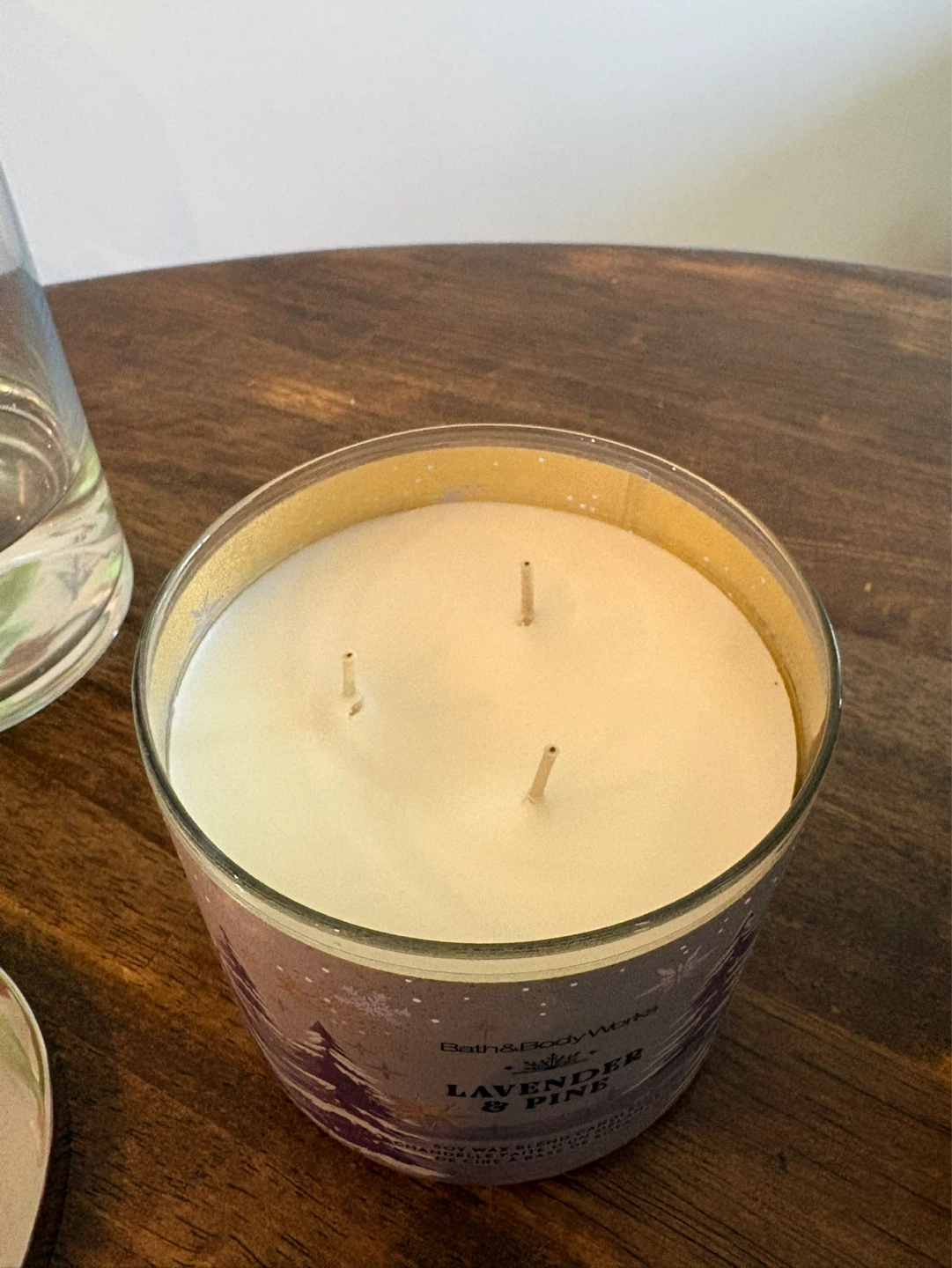 Bath & Body Works Lavender & Pine 3-Wick Candle 14.5 oz - photo 3
