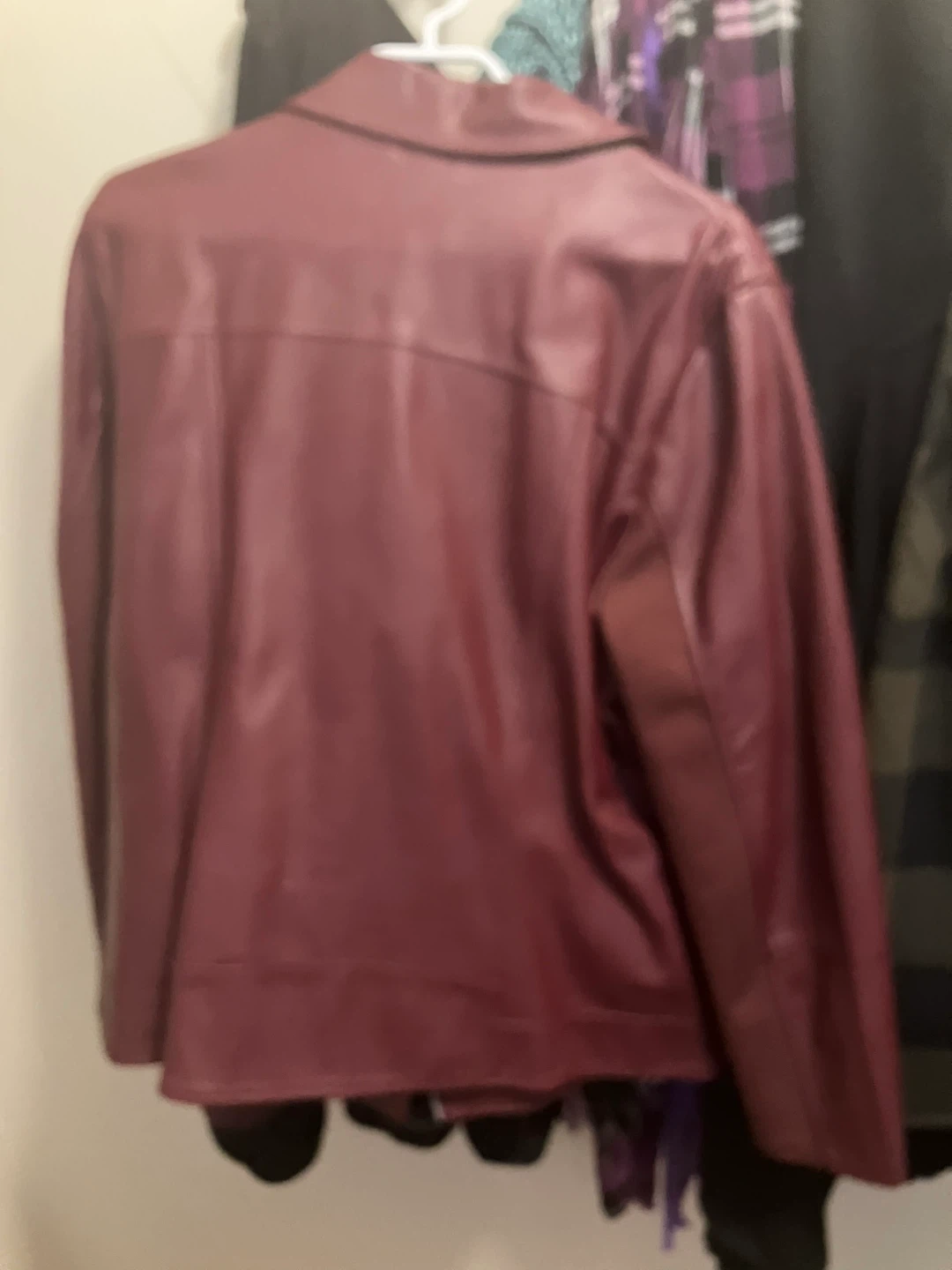 In Every Story Burgundy Faux Leather Moto Jacket - photo 3