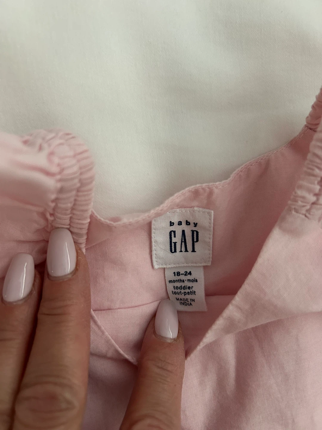 Baby Gap Pink Embroidered Eyelet Dress 18-24 Months - photo 2