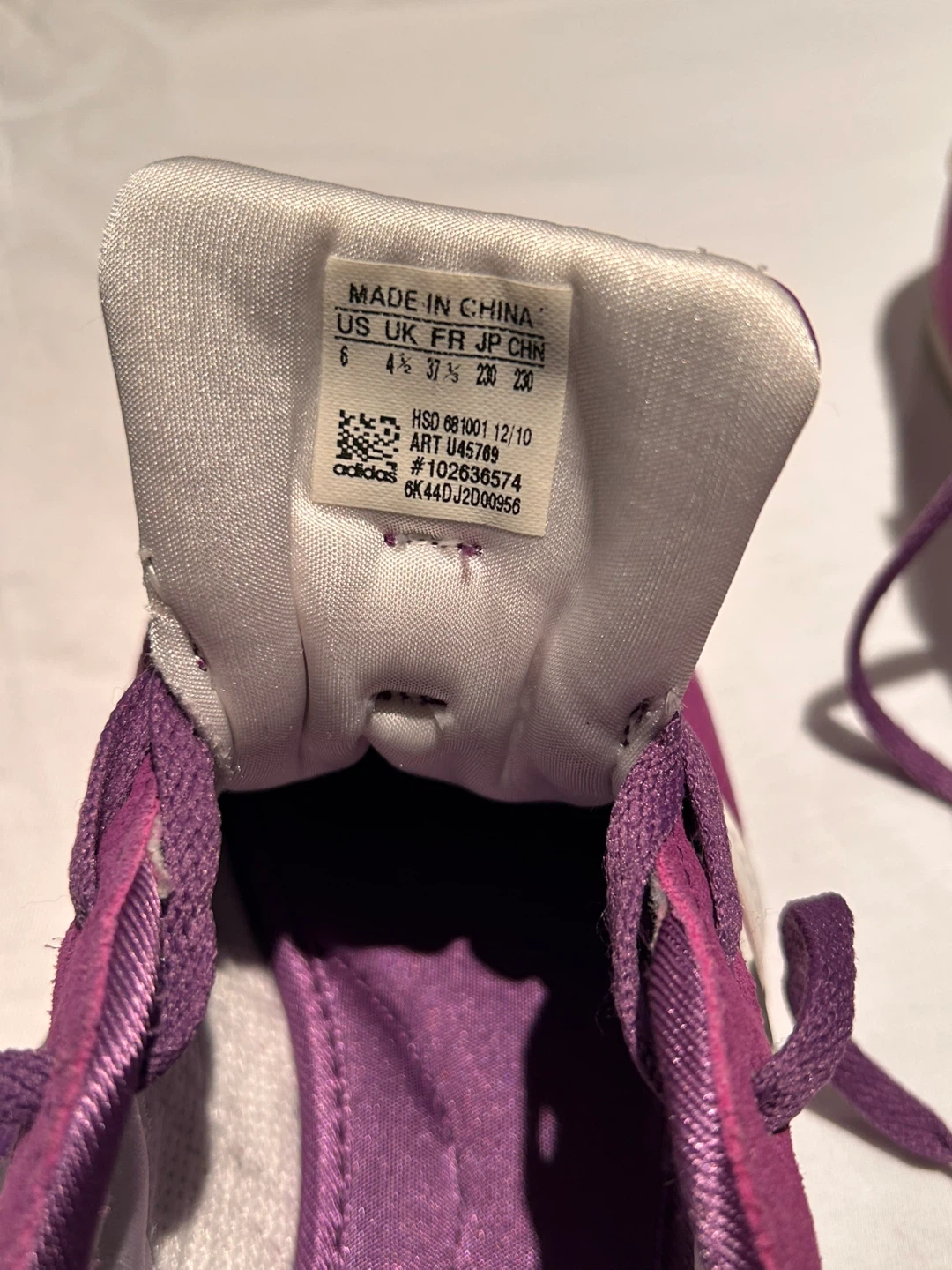 Adidas Purple Suede Sneakers