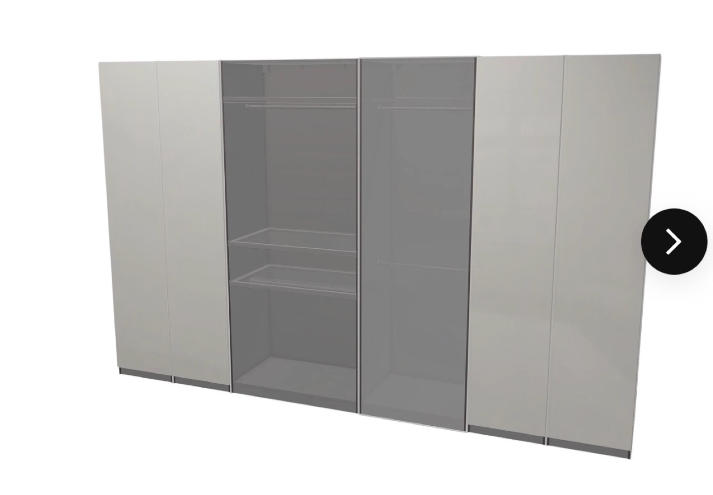 Upgraded glass shelves/drawers pax system - photo 2