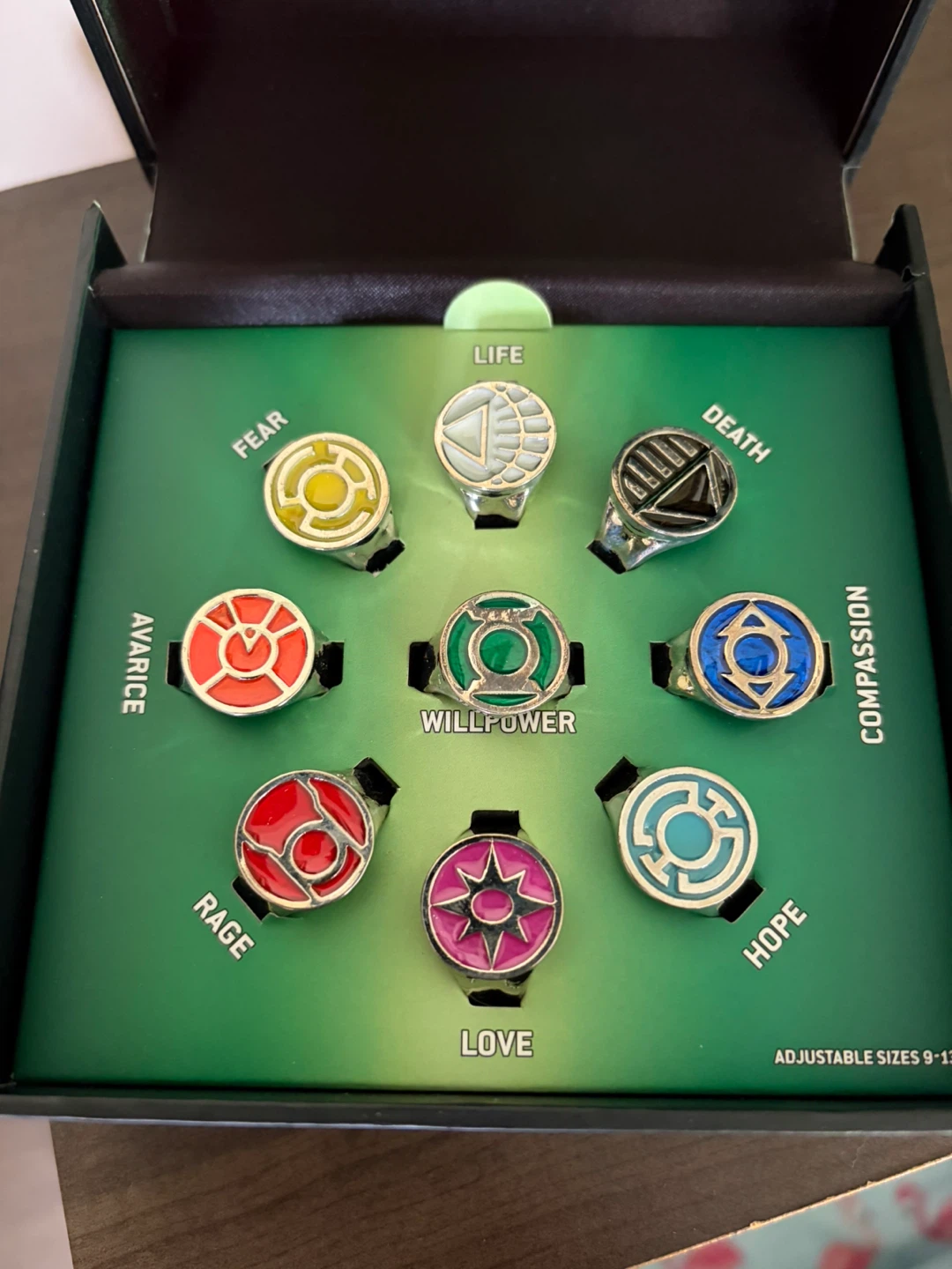 Green Lantern Corps Power Rings Set - photo 3