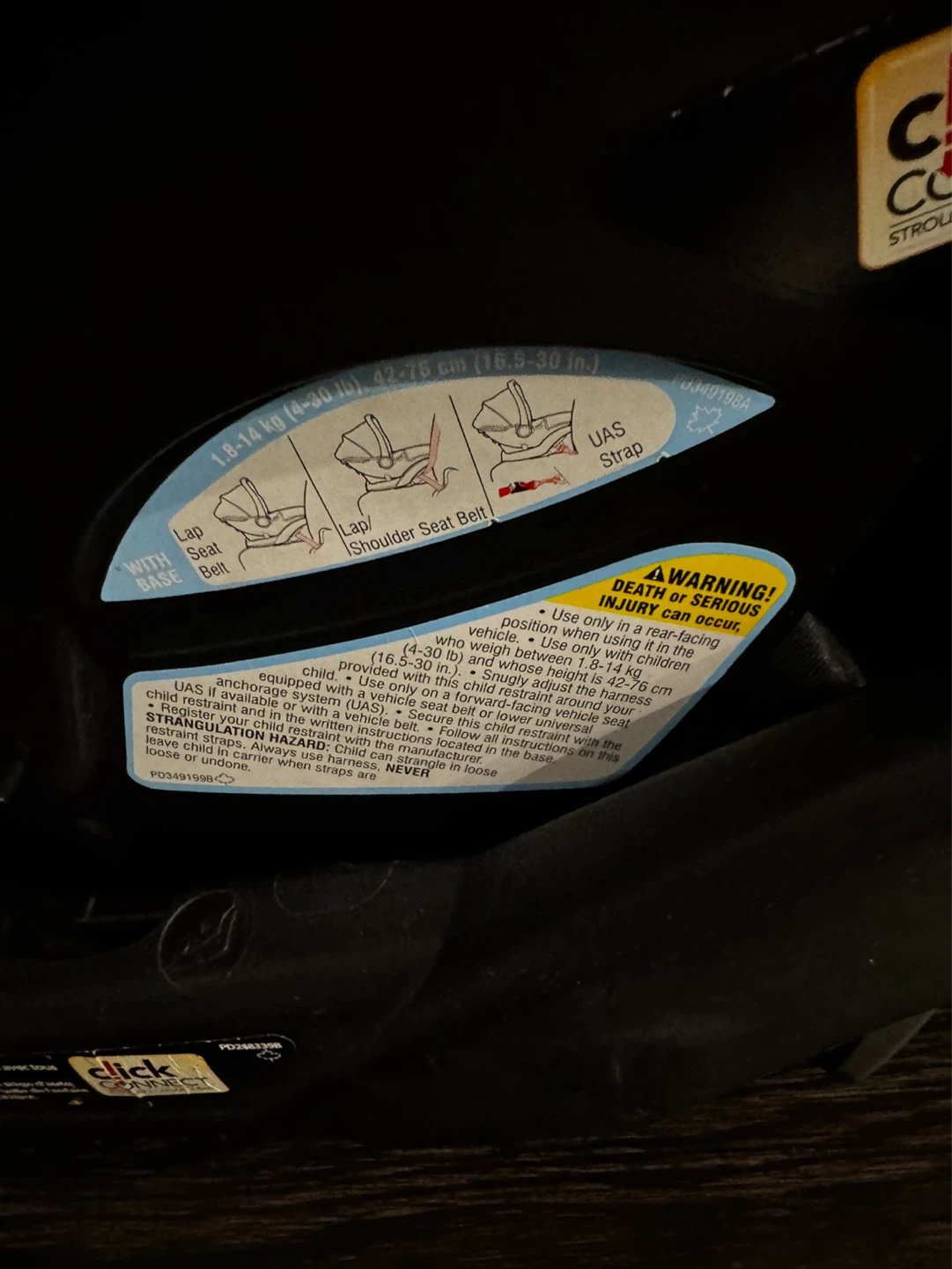 Graco SnugRide 30 Click Connect Infant Car Seat - photo 5