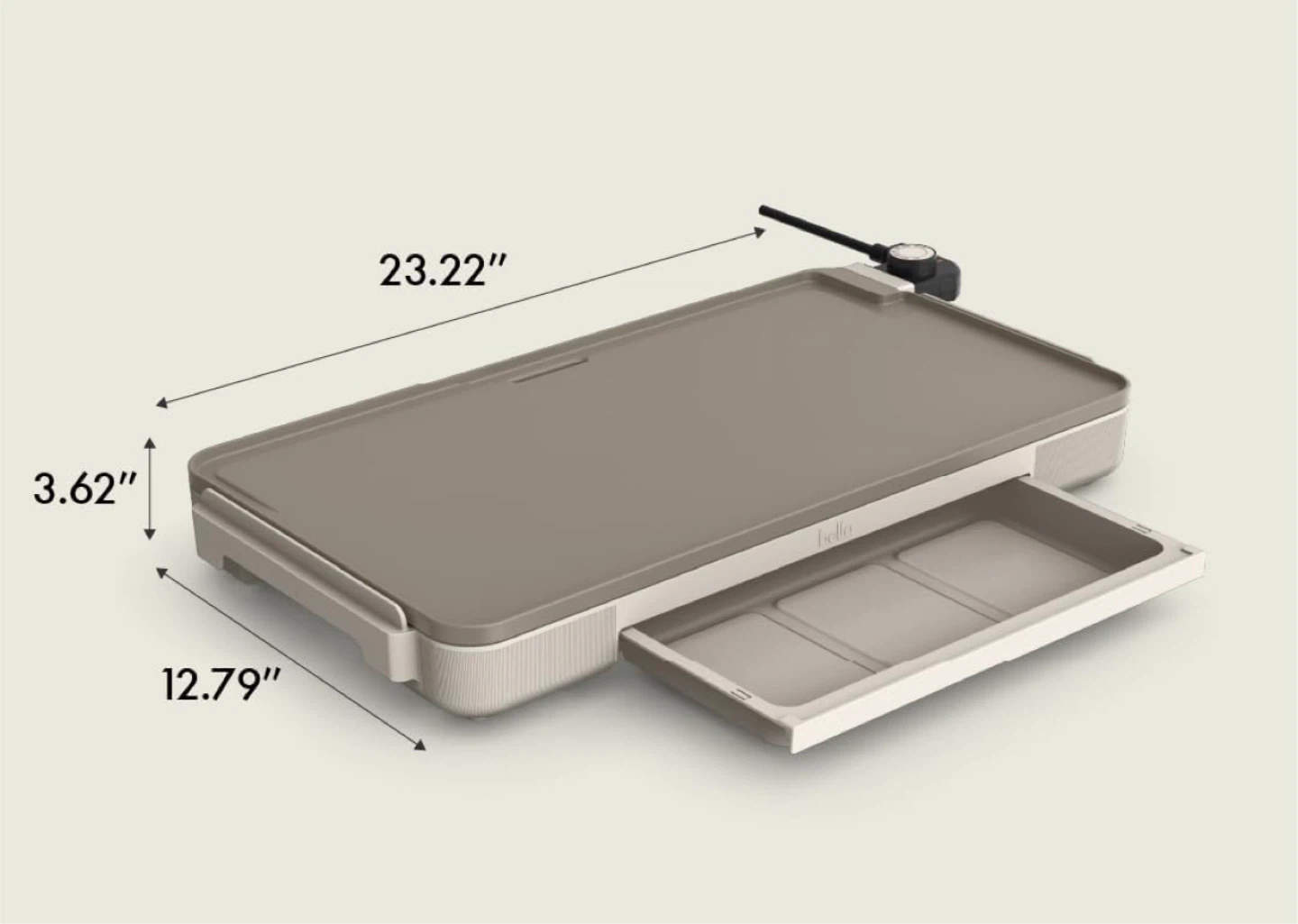 Bella Electric Griddle with Warming Tray - photo 3