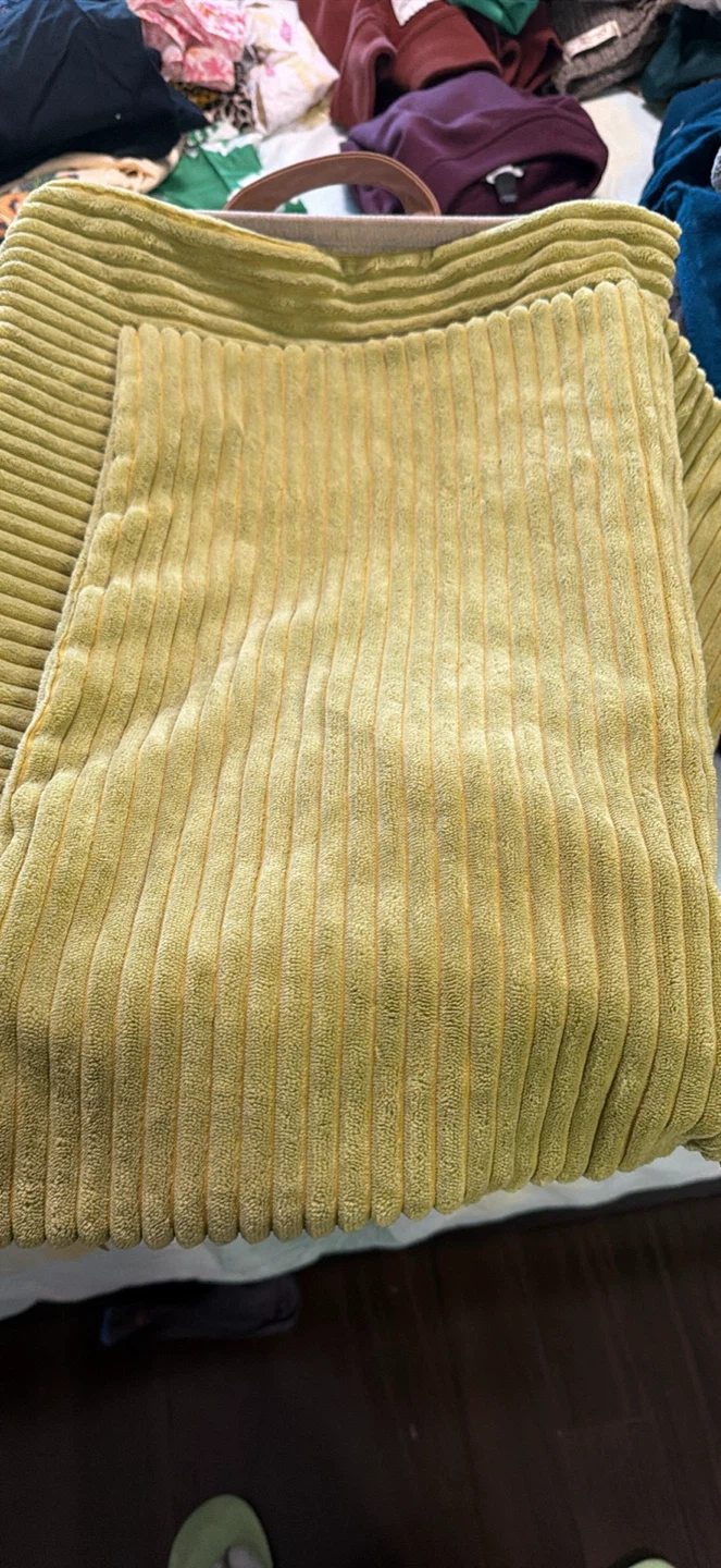 MIULEE Pack of 2 Corduroy Pillow Covers Green