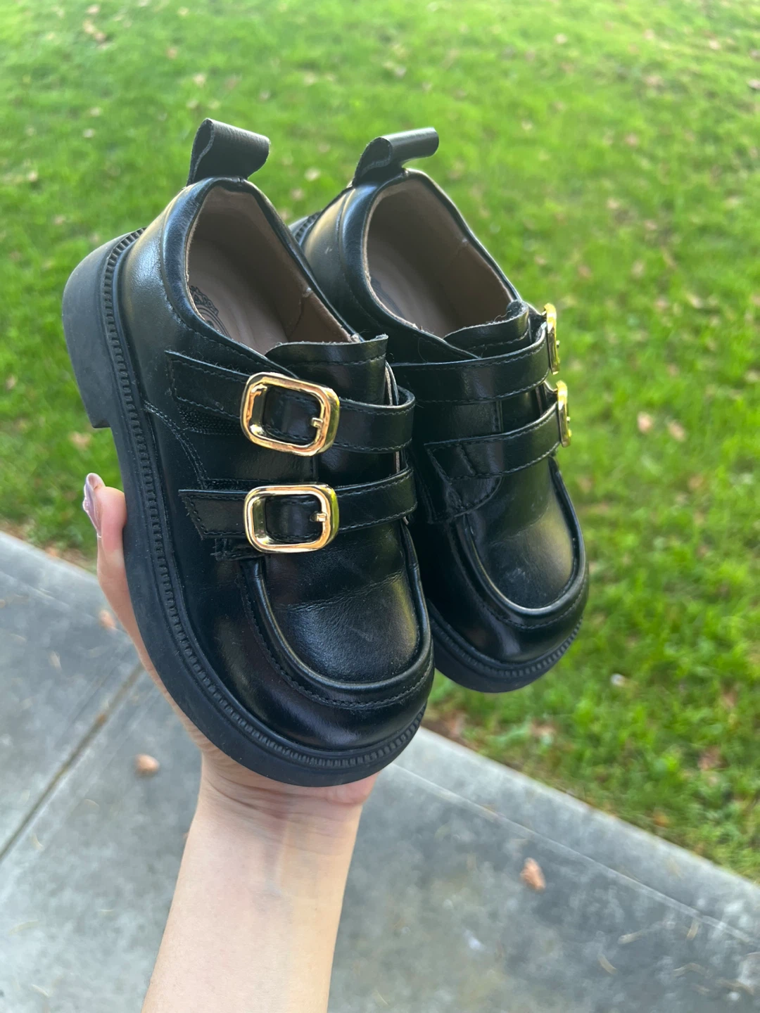 Black Kids Buckle Shoes - photo 3