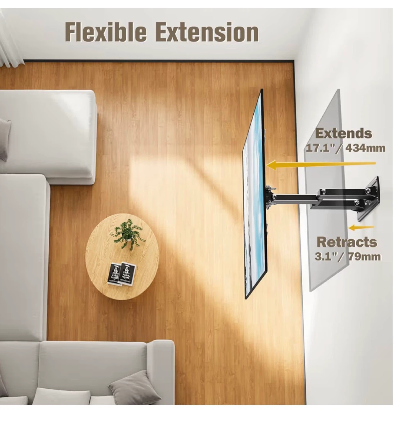 Mounting Dream Full Motion TV Wall Mount for 26"-55" TVs - photo 2