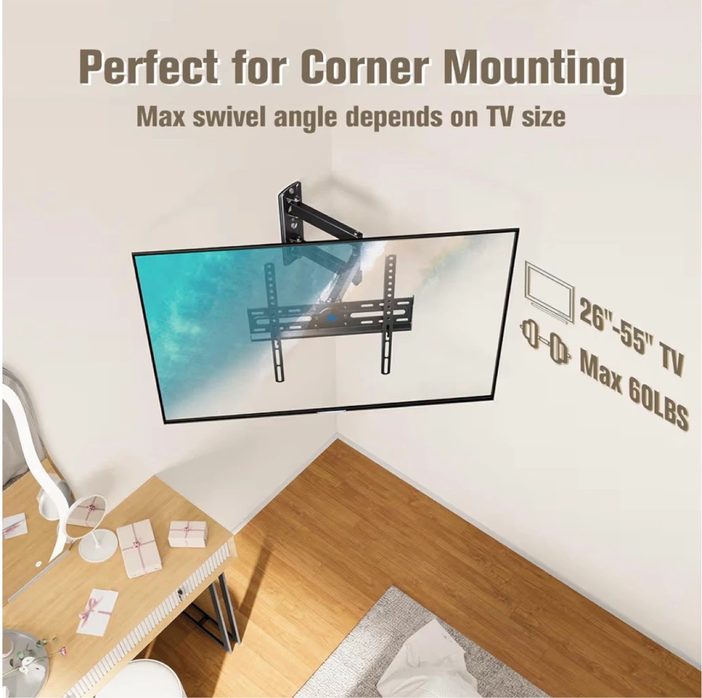 Mounting Dream Full Motion TV Wall Mount for 26"-55" TVs - photo 5