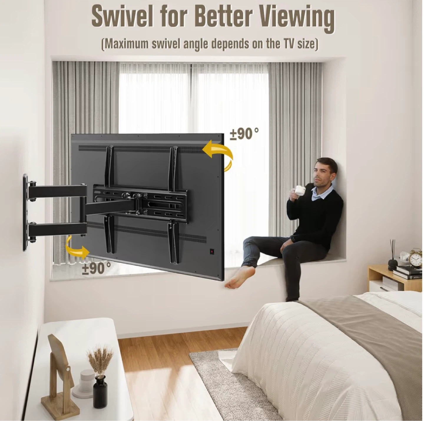 Mounting Dream Full Motion TV Wall Mount for 26"-55" TVs - photo 4