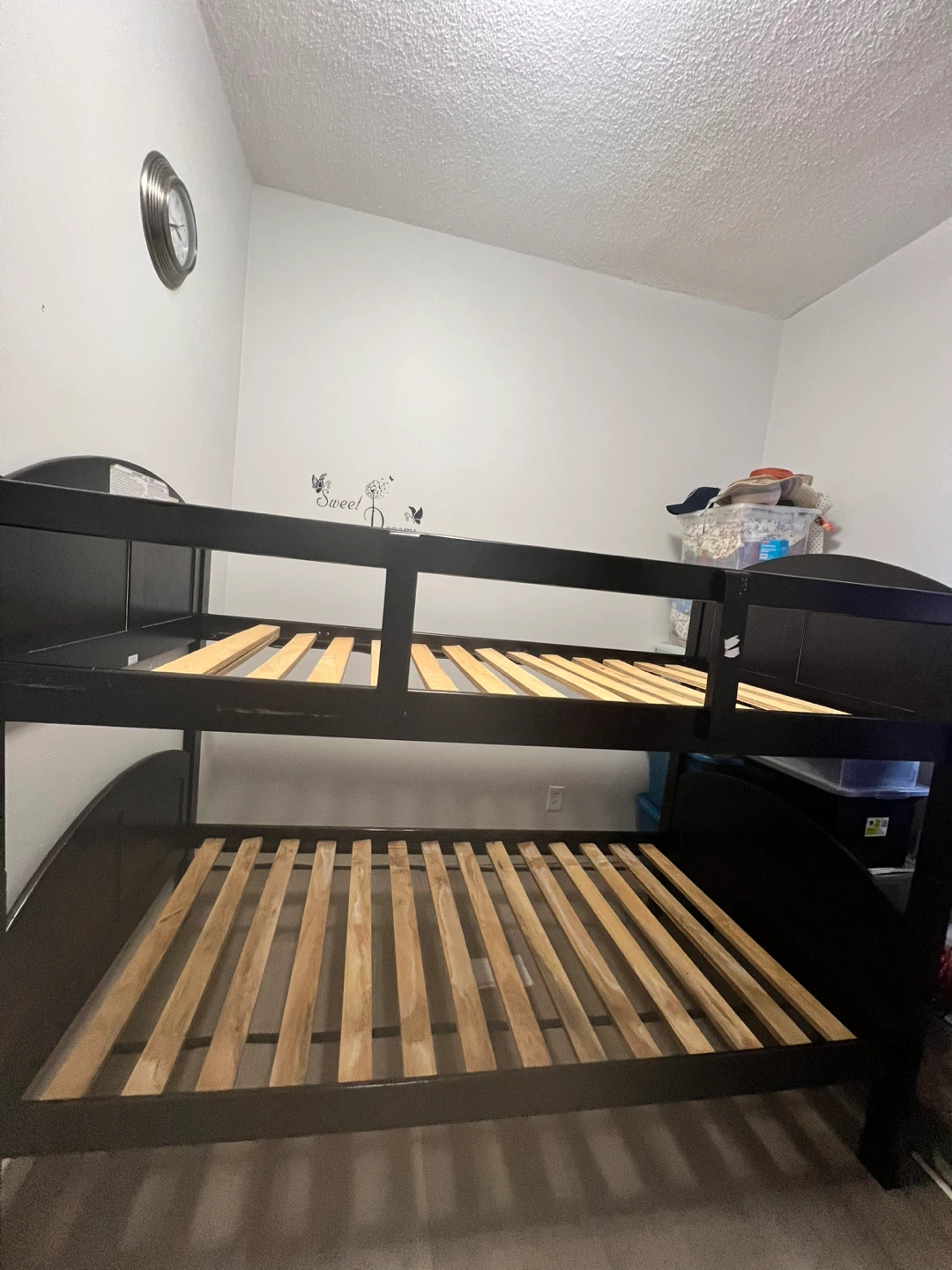 Black Double Bunk Bed Frame