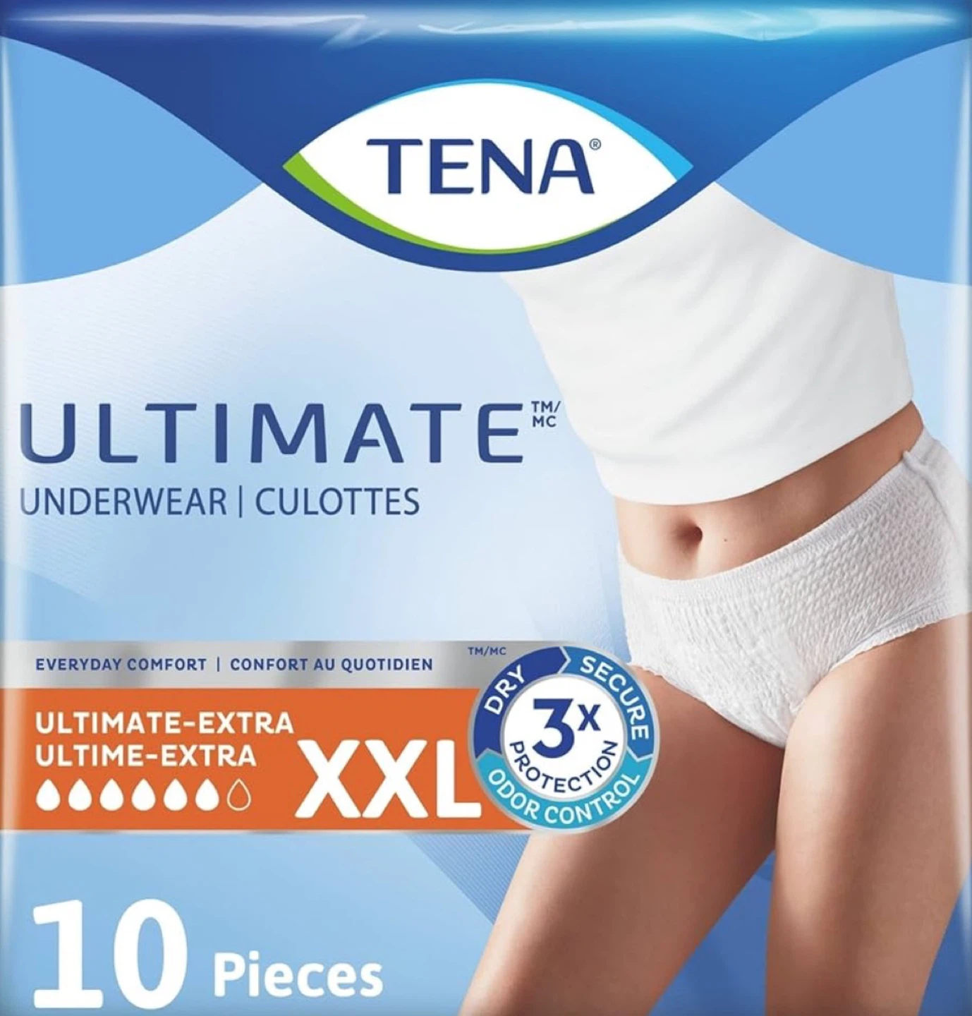 TENA Ultimate- XXL Unisex - 10 Pieces