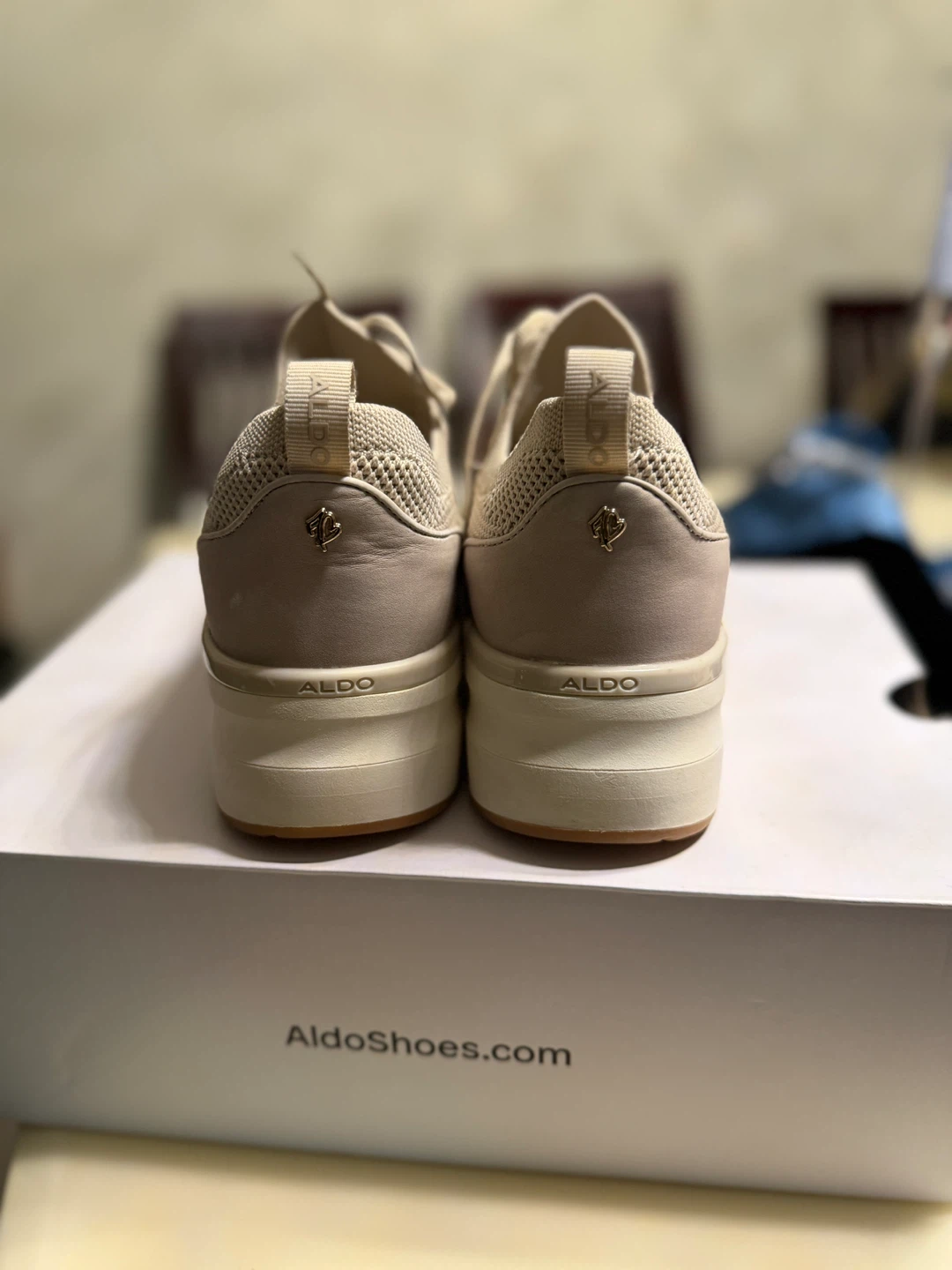 Aldo Women's Beige Knit Sneakers - photo 3