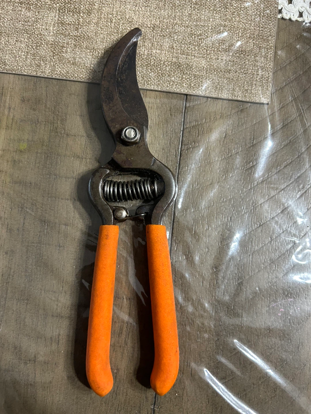 Pruning Shears with Orange Handles