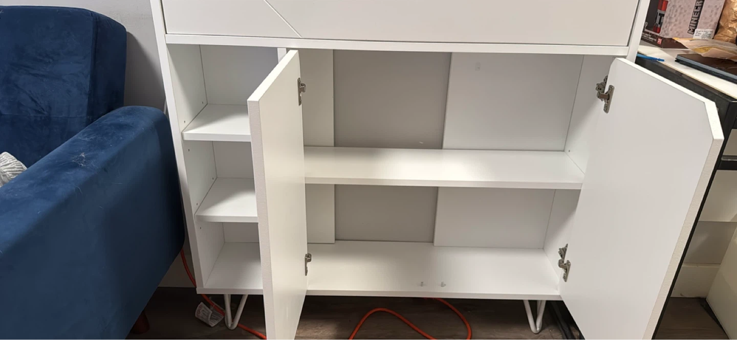 Nexera Slim Bar Cabinet, White - photo 4