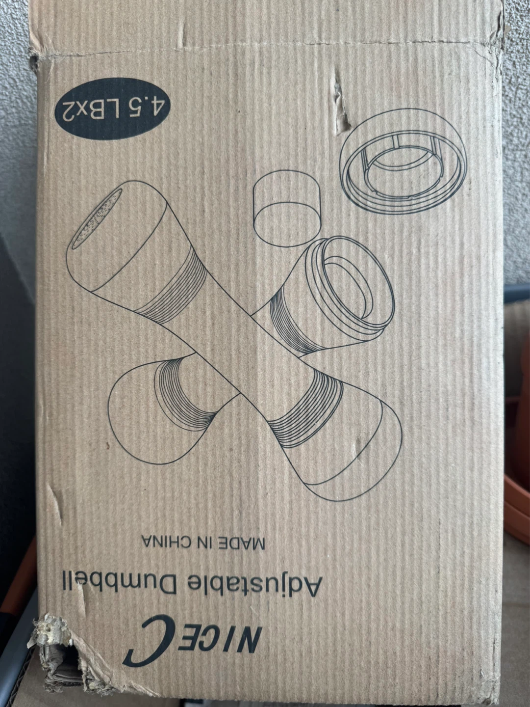 NICE Adjustable Dumbbells Set (4.5 LB Each)