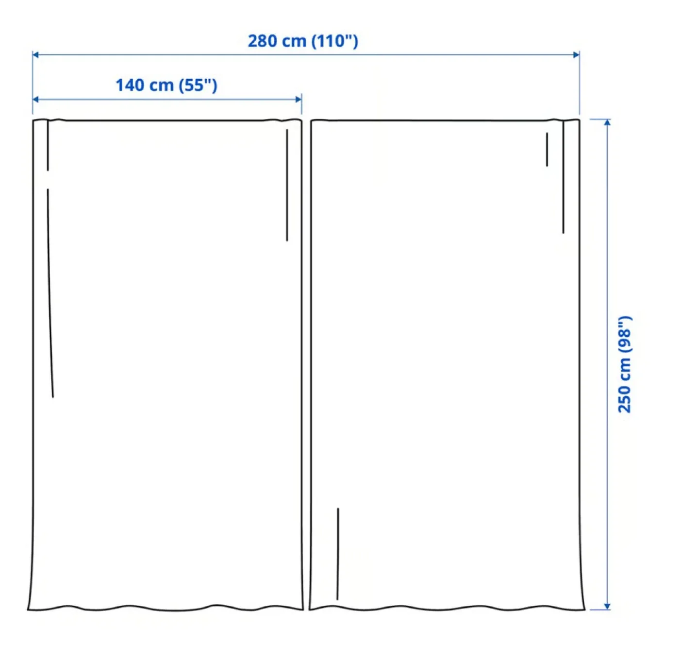 IKEA Curtains - White Tab Top (Set of 2) - photo 4