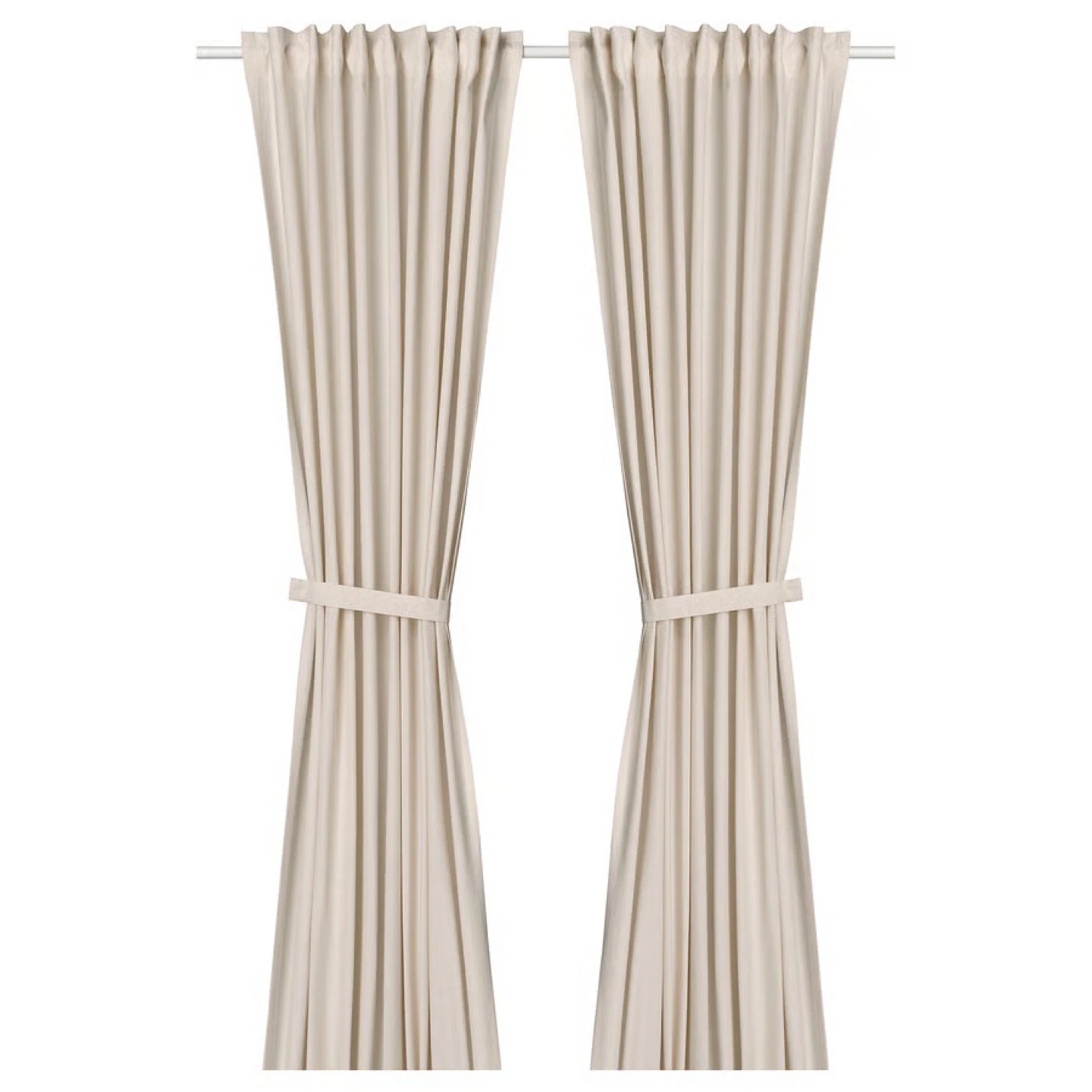IKEA Curtains - White Tab Top (Set of 2)
