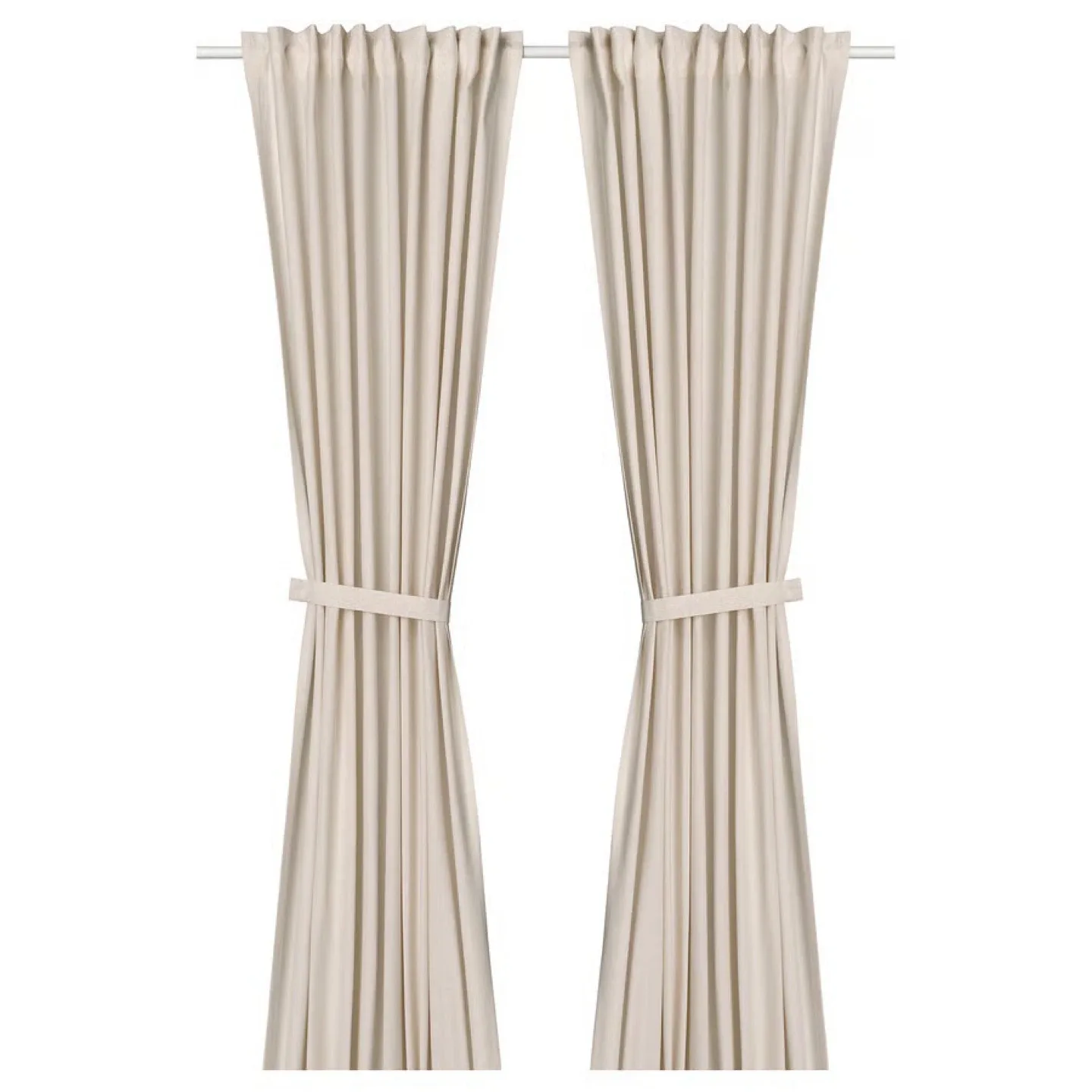 IKEA Curtains - White Tab Top (Set of 2)