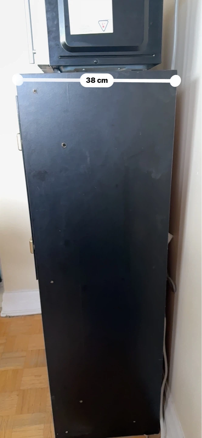 Black Display Cabinet with Glass Doors - photo 3
