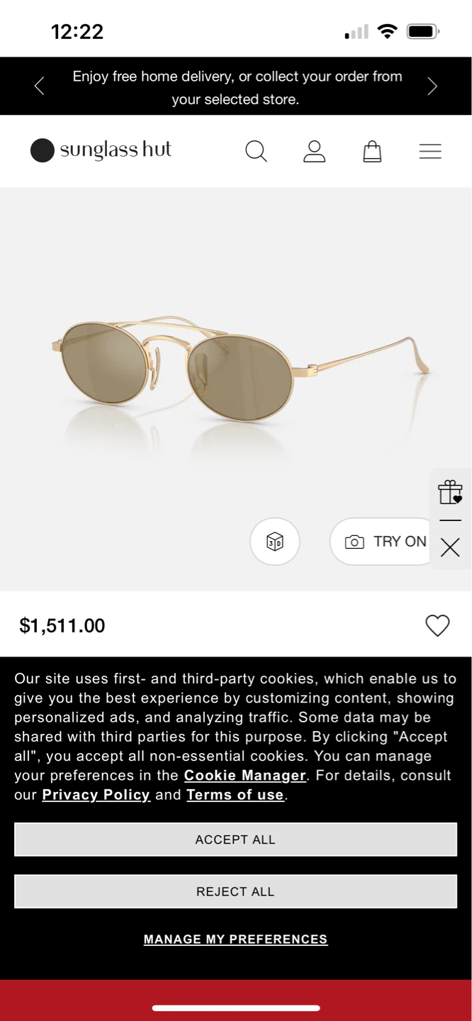Giorgio Armani Oval Sunglasses-VINTAGE - photo 4
