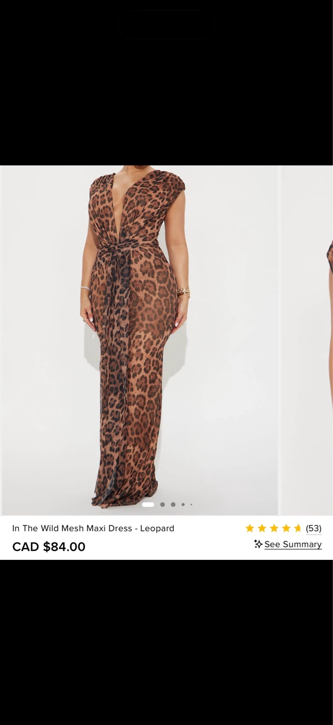 Fashion Nova - Leopard dress