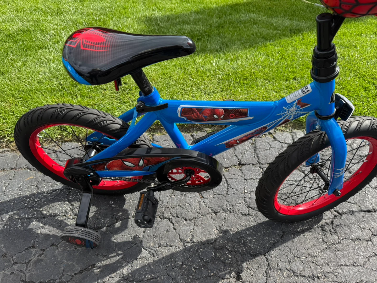 Blue Spiderman Kids Bike 16x1.95 - photo 2