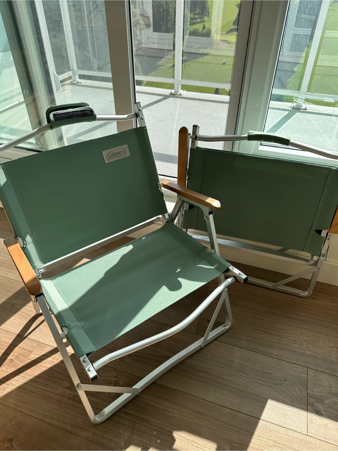 Coleman Folding Camp Chair set of 2 - mint